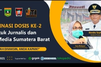 Ratusan Jurnalis dan Pekerja Media di Sumbar Suntik Vaksin Dosis ke-2