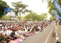 Ribuan Jemaah Salat Idul Fitri 1446 H Padati Lapangan Cindua Mato Batusangkar