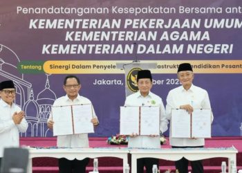 Perkuat Sinergi Infrastruktur Pondok Pesantren, Kementerian PU Tandatangani Kesepakatan Bersama Tiga Kementerian