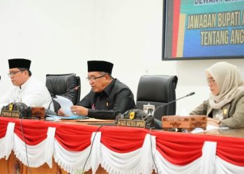 Bupati Tanah Datar Jawab Pandangan Umum 8 Fraksi DPRD Terhadap Ranperda APBD 2026