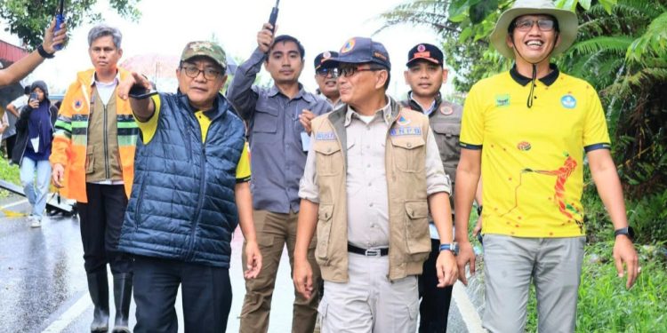 Sestama BNPB Rustian Tinjau Bencana Banjir di Padang Pariaman