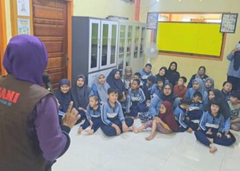 Kogami Beri Edukasi dan Simulasi Evakuasi Gempa dan Tsunami di SLB (Autis) Harapan Bunda