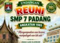 Bakal Pecah, Reuni Akbar 41 Tahun Angkatan 1985 SMPN 7 Padang Digelar 8 Agustus 2026