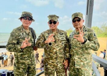 Dankodiklatad Letjen TNI Mohamad Hasan Hadiri Peninjauan Latihan Operasi Terintegrasi TNI