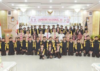 32 Pramuka Penggalang Kwarcab Pariaman Ikuti Jamnas XII di Buperta Cibubur
