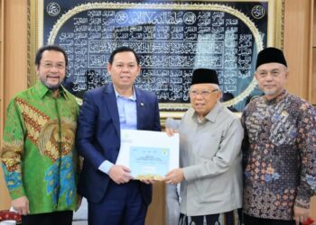 Pimpinan DPD RI Sampaikan Undangan Sidang Bersama DPD-DPR RI kepada KH Ma’ruf Amin