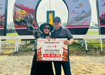 Kuda Zara Dynamite Milik Edi LO Juara IHR Merdeka Cup 2026, Menerima Hadiah Rp80 Juta