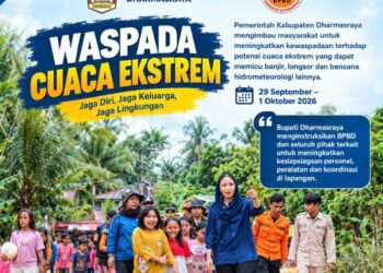 Adanya Potensi Cuaca Ekstrem, Pemkab Dharmasraya Imbau Warga Waspada