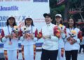 Bupati Annisa Sambangi Atlet Cabor Akuatik Dharmasraya di Porprov XVI Sumbar, 13 Medali Berhasil Diraih