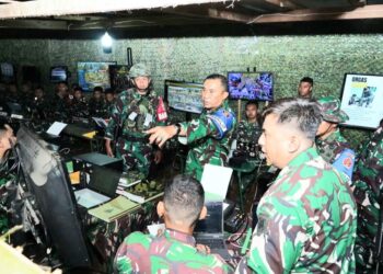 Dankodiklatad Letjen TNI Mohamad Hasan Tinjau Latihan Antar Kecabangan TNI AD di Nunukan